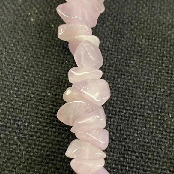 AMETHYST CHIP NECKLACE 34” - Picture 3 of 7